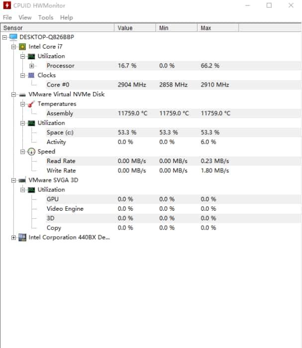 CPUID HWMonitor(CPU温度检测软件)v1.52官方版