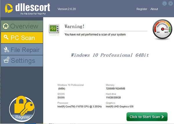 DLLEscort(dll修复软件)官方版 2.6.20 最新版