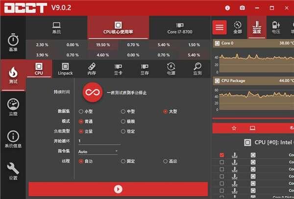 OCCT(电源测试软件)中文版 12.1.7官方版