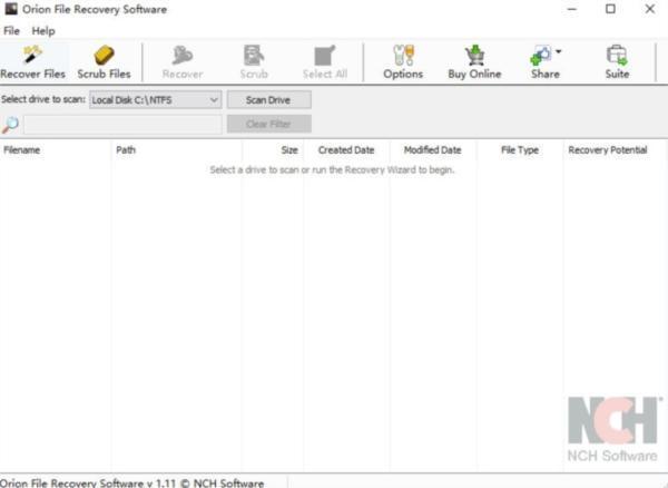 Orion File Recovery(数据恢复) v1.1 官方版