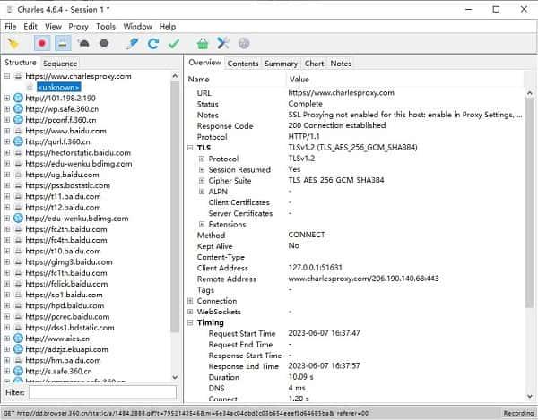 Charles windows抓包工具v4.6.7官方版