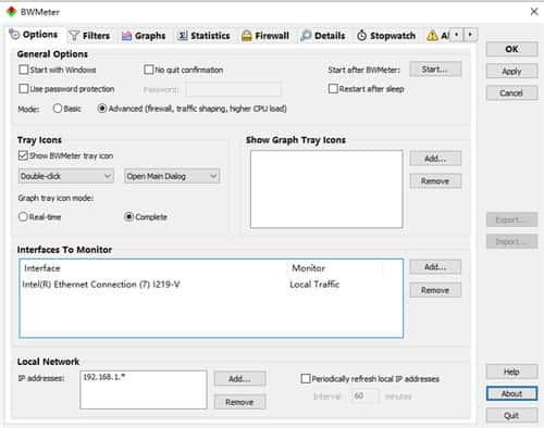 BWMeter(带宽监控测试软件)v9.0.3官方最新版